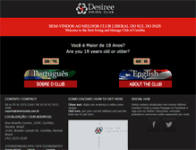 Tablet Screenshot of desireeclub.com.br